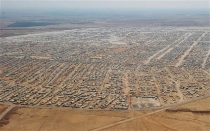 The Zaatari Camp in Jordan.